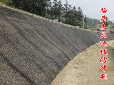 路基邊坡固土網墊植草護坡